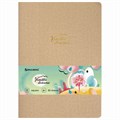 Тетрадь 60 л. в клетку обложка кожзам под лён, сшивка, B5 (179х250мм), БЕЖЕВЫЙ, BRAUBERG PASTEL, 403874 403874