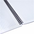 Тетрадь А5 80 л. BRAUBERG "Metropolis", спираль пластиковая, клетка, обложка пластик, ЧЕРНЫЙ, 404745 404745