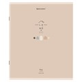 Тетрадь А5 96 л. BRAUBERG скоба, линия, обложка картон, "Natural" (микс в спайке), 404440 404440