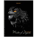 Тетрадь А5 96 л. BRAUBERG, гребень, клетка, твёрдая обложка, "Совы" (микс в спайке), 404443 404443