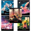 Тетрадь А5, 80 л., BRAUBERG, скоба, клетка, обложка картон, "Anime Girls", 404412 404412