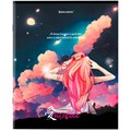 Тетрадь А5, 80 л., BRAUBERG, скоба, клетка, обложка картон, "Anime Girls", 404412 404412