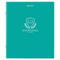 Тетрадь А5, 80 л., BRAUBERG, скоба, клетка, обложка картон, "Knowledge", 404409 404409