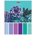 Тетрадь А5, 80 л., HATBER гребень, клетка, обложка картон, "Color Set" (4 вида в спайке), 80Т5В1гр 404491