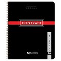 Тетрадь А5, 96 л., BRAUBERG, гребень, клетка, обложка картон, "CONTRACT", 400527 400527