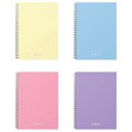 Тетрадь обложка пластик, А5, 80 л., спираль, клетка, ErichKrause, "Pastel" ассорти (4 вида), 50162 405270