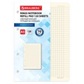 Сменный блок для тетради на кольцах А5 120 л., BRAUBERG, ПОВЫШЕННОЙ ПЛОТНОСТИ, кремовый, 403639 403639