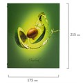 Тетрадь на кольцах А5 (175х215 мм), 240 листов, твердый картон, клетка, с разделителями, BRAUBERG, Авокадо, 404098 404098