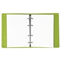 Тетрадь на кольцах А5 (180х220 мм), 120 листов, под кожу, клетка, BRAUBERG "Joy", зелёный/светло-зелёный, 129991 129991