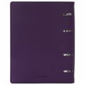 Тетрадь на кольцах А5 (180х220 мм), 120 листов, под кожу, клетка, BRAUBERG "Joy", фиолетовый/светло-фиолетовый, 129989 129989