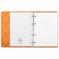 Тетрадь на кольцах А5 160х212 мм, 120 листов, картон, выборочный лак, клетка, BRAUBERG, "Flowers", 404729 404729