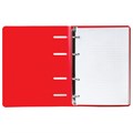 Тетрадь на кольцах А5 160х215 мм, 80 л., пластик, клетка, BRAUBERG, "Красный", 403252 403252
