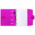 Тетрадь на кольцах А5 175х220 мм, 120 л., пластик, на липучке, с разделителями, BRAUBERG, Розовый, 404635 404635