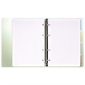 Тетрадь на кольцах А5 175х220 мм, 120 л., пластик, с разделителями, BRAUBERG, Зеленый, 404629 404629