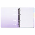 Тетрадь на кольцах А5 175х220 мм, 120 л., пластик, с разделителями, BRAUBERG, Фиолетовый, 404627 404627