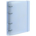 Тетрадь на кольцах А5 175х220 мм, 120 л., пластик, с резинкой и разделителями, BRAUBERG, Голубой, 404633 404633