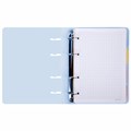 Тетрадь на кольцах А5 175х220 мм, 120 л., пластик, с резинкой и разделителями, BRAUBERG, Голубой, 404633 404633