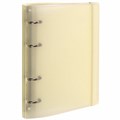 Тетрадь на кольцах А5 175х220 мм, 120 л., пластик, с резинкой и разделителями, BRAUBERG, Желтый, 404631 404631