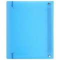 Тетрадь на кольцах А5 175х220 мм, 120 л., пластик, с резинкой, BRAUBERG, Синий, 404617 404617