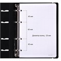 Тетрадь на кольцах А5 175х220 мм, 120 л., пластик, с резинкой, BRAUBERG, Черный, 404618 404618