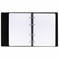 Тетрадь на кольцах А5 175х220 мм, 120 л., пластик, с резинкой, BRAUBERG, Черный, 404618 404618