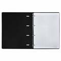 Тетрадь на кольцах БОЛЬШАЯ А4 (240х310 мм), 120 л., под кожу, BRAUBERG VISTA, Black, 404512 404512