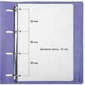Тетрадь на кольцах БОЛЬШАЯ А4 (240х310 мм), 120 листов, под кожу, клетка, BRAUBERG "Joy", фиолетовый/светло-фиолетовый, 404506 404506