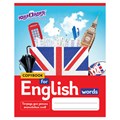 Тетрадь-словарь для записи английских слов А5 48 л., скоба, клетка, ЮНЛАНДИЯ, справка, 403566 403566