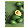 Тетрадь А4, 80 л., BRAUBERG, гребень, клетка, обложка картон, "Фрукты", 404051 404051