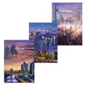 Тетрадь А4, 80 л., BRAUBERG, скоба, клетка, обложка картон, "City", 404045 404045