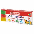 Пластилин классический ПИФАГОР "Веселая такса", 6 цветов, 90 г, СО СТЕКОМ, 106674 106674