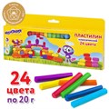 Пластилин классический ЮНЛАНДИЯ "ЮНЛАНДИК-АРХИТЕКТОР", 24 цвета, 480 г, ВЫСШЕЕ КАЧЕСТВО, 105031 105031