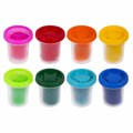 Пластилин-тесто для лепки BRAUBERG KIDS, 8 цветов, 400 г, яркие классические цвета, крышки-штампики, 106720 106720