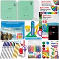 Набор школьных принадлежностей в подарочной коробке BRAUBERG "ШКОЛЬНЫЙ УНИВЕРСАЛЬНЫЙ", 50 предметов, 880123 880123