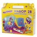 Набор школьных принадлежностей в подарочной коробке ЮНЛАНДИЯ "НАБОР ПЕРВОКЛАССНИКА", 28 предметов, 880119 880119