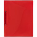 Папка для портфолио школьника/дошкольника, А4, 2 кольца, 10 файлов, красный пластик, ЮНЛАНДИЯ, 115235 115235
