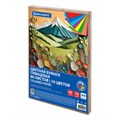 Цветная бумага А4 мелованная, 80 листов, 10 цветов, в коробе, BRAUBERG, 200х290 мм, "Горы", 116419 116419