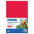 Картон цветной А4 немелованный, 80 листов, 10 цветов, в коробке, BRAUBERG, 200х290 мм, 113560 113560