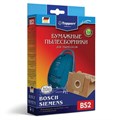 Мешок для пылесоса (пылесборник) бумажный TOPPERR BS2, BOSCH, SIEMENS, КОМПЛЕКТ 5 шт., фильтр, 1001 456431