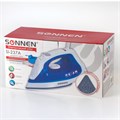 Утюг SONNEN SI-237A, 1800 Вт, антипригарное покрытие, синий/белый, 453504 453504