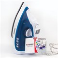Утюг SONNEN SI-237A, 1800 Вт, антипригарное покрытие, синий/белый, 453504 453504