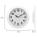 Часы настенные TROYKATIME (TROYKA) 11110118, круг, белые, белая рамка, 29х29х3,5 см 452248