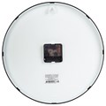 Часы настенные TROYKATIME (TROYKA) 77770732, круг, белые, черная рамка, 30,5х30,5х5 см 454622