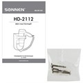 Фен для волос настенный SONNEN HD-2112 EXTRA POWER, 1600 Вт, 2 скорости, белый/хром, 608480 608480