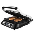 Электрогриль KITFORT КТ-1652, 2100 Вт, съемные панели, регулировка температуры, серебро/черный 456028