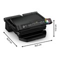 Электрогриль TEFAL GC714834, 2000 Вт, съемные панели, регулировка температуры, черный, 7211002749 456495