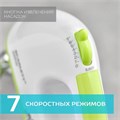 Миксер SCARLETT SC-HM40S05, 300Вт, 7 скоростей, 2 венчика, 2 крюка для теста, белый 457201