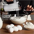 Миксер VIXTER VHM-3300, 700 Вт, 5 скоростей, 3 вида насадок, подставка, белый, 47840 456706