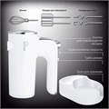 Миксер VIXTER VHM-3300, 700 Вт, 5 скоростей, 3 вида насадок, подставка, белый, 47840 456706