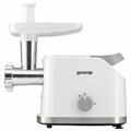 Мясорубка GORENJE MG1802SJW, 1800 Вт, производительность 2,1 кг/мин, 7 насадок, реверс, белый 457652